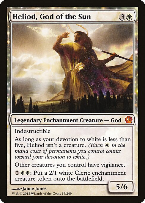 Heliod, God of the Sun THS-17 Mythic Light Played Englisch