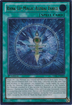 Rangsteigerungszauber Astral-Kraft LVAL-DE059 Ultimate Rare Excellent Deutsch 1. Auflage
