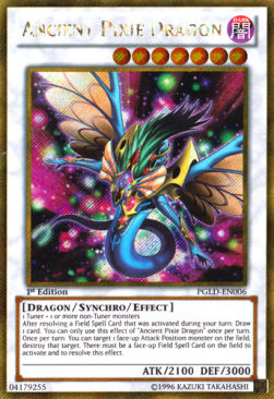 Antiker Pixiedrache PGLD-DE006 Gold Secret Rare Good Deutsch 1. Auflage