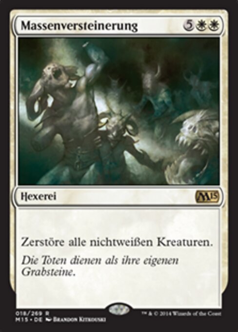 Massenversteinerung M15-18 Rare Near Mint Deutsch Foil