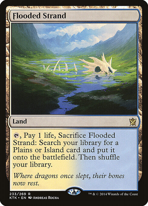 Flooded Strand KTK-233 Rare Light Played Englisch
