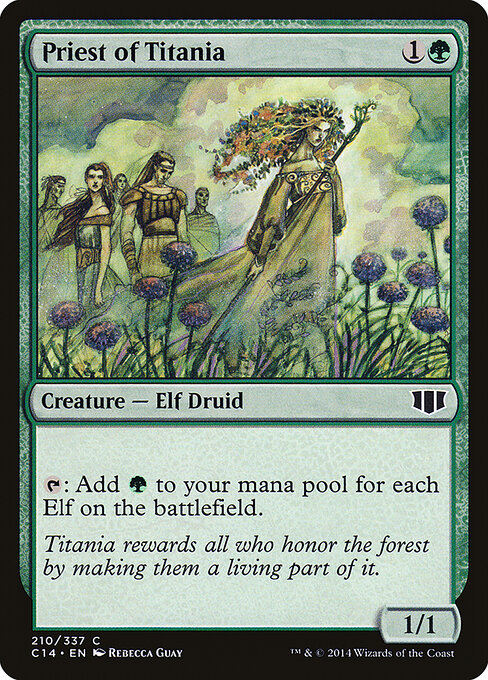 Priest of Titania C14-210 Common Excellent Englisch