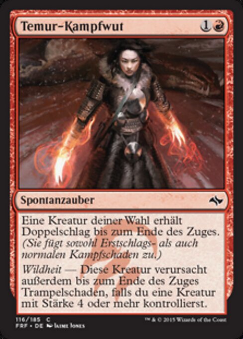 Temur-Kampfwut FRF-116 Common Excellent Deutsch