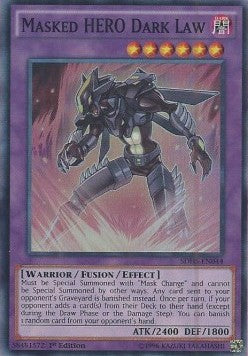 Masked HERO Dark Law SDHS-044 Super Rare Excellent Englisch 1. Auflage