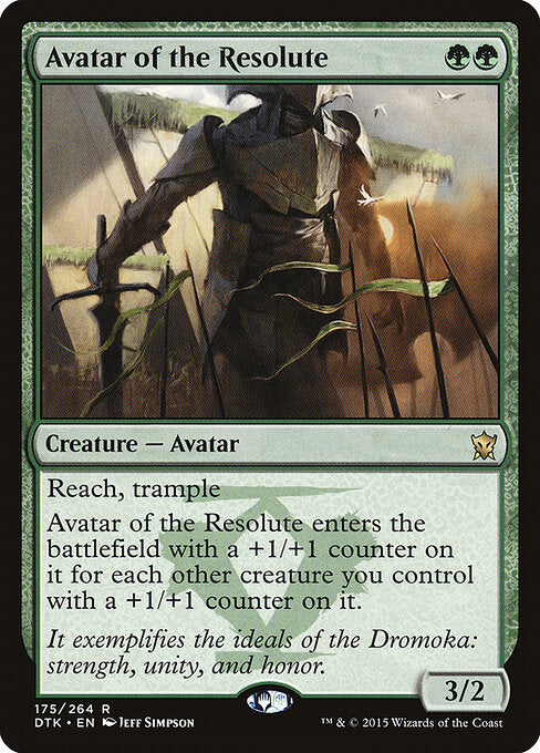 Avatar of the Resolute DTK-175 Rare Good Englisch