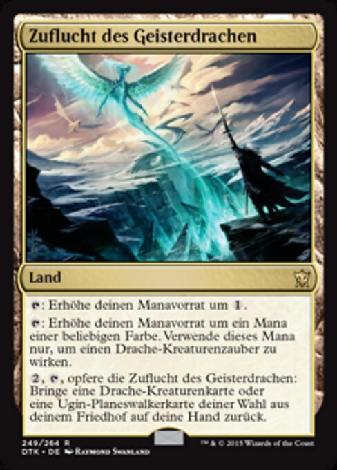 Zuflucht des Geisterdrachen DTK-249 Rare Excellent Deutsch Foil
