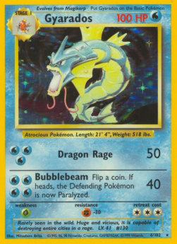 Gyarados BS-6 Holo Rare Poor Englisch