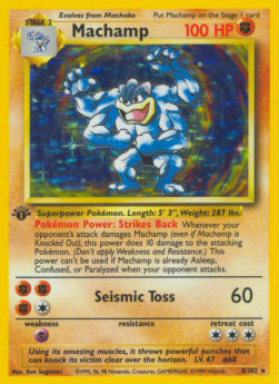 Machomei BS-8 Holo Rare Good Deutsch 1. Auflage