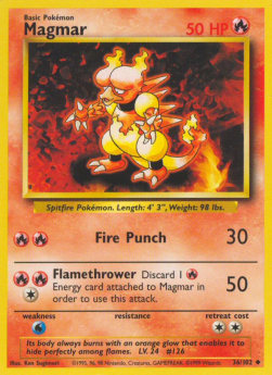 Magmar BS-36 Uncommon Excellent Deutsch