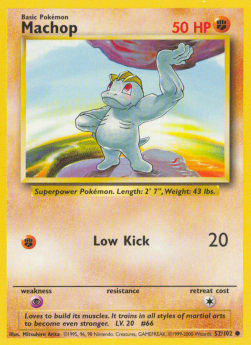 Machop BS-52 Common Played Englisch