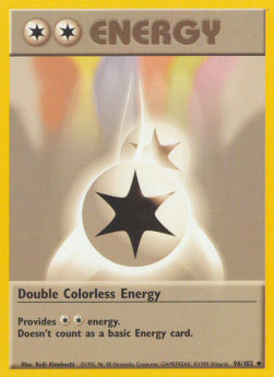 Doppel-Farblos-Energie BS-96 Uncommon Played Deutsch