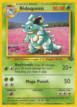 Nidoqueen JU-23 Rare Light Played Englisch