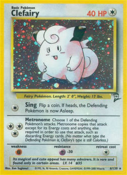 Clefairy B2-6 Holo Rare Good Englisch
