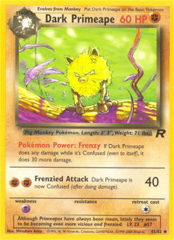 Dark Primeape TR-43 Uncommon Played Englisch