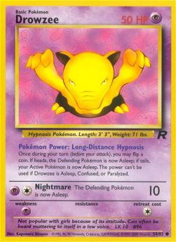 Drowzee TR-54 Common Excellent Englisch 1. Auflage