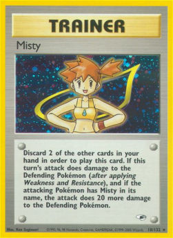 Misty GH-18 Holo Rare Poor Englisch