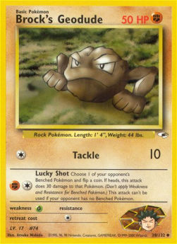 Brock's Geodude GH-38 Uncommon Light Played Englisch