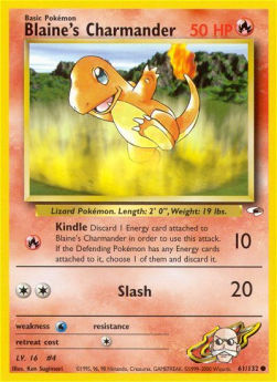 Blaine's Charmander GH-61 Common Good Englisch