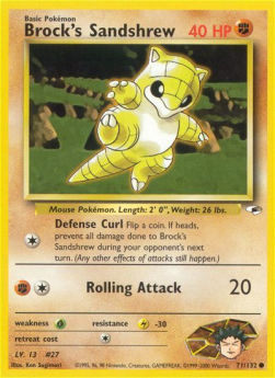 Brock's Sandshrew GH-71 Common Excellent Englisch
