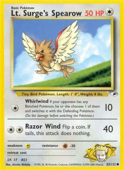 Lt. Surge's Spearow GH-83 Common Played Englisch