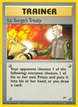Lt. Surge's Treaty GH-112 Uncommon Excellent Englisch
