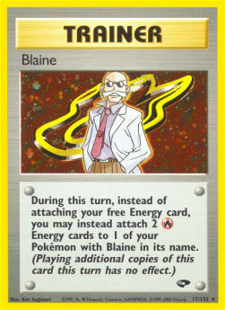 Blaine GC-17 Holo Rare Poor Englisch