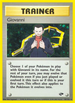 Giovanni GC-18 Holo Rare Light Played Englisch