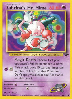 Sabrina's Mr. Mime GC-59 Uncommon Played Englisch