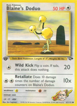 Blaine's Doduo GC-61 Common Played Englisch