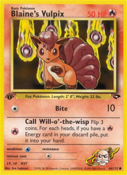 Blaine's Vulpix GC-66 Common Good Englisch