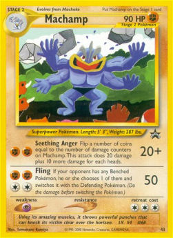 Machamp WP-43 Promo Light Played Englisch