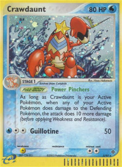 Krebutack (Power Pinchers) DR-3 Holo Rare Poor Deutsch