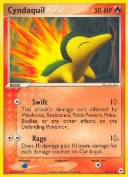 Cyndaquil HL-59 Common Played Französisch Reverse Holo