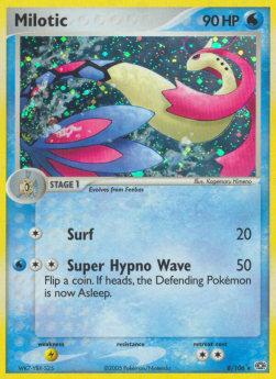 Milotic EM-8 Holo Rare Played Deutsch