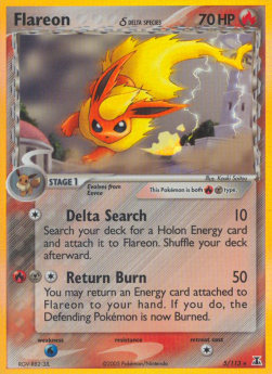 Flamara δ Delta Species DS-5 Holo Rare Poor Deutsch Reverse Holo