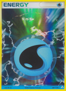 Water Energy HP-107 Holo Rare Played Englisch Reverse Holo