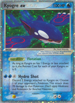 Kyogre ex CG-95 Ultra Rare Good Deutsch