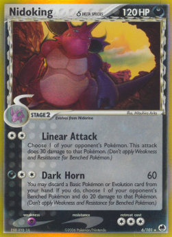 Nidoking δ Delta Species DF-6 Holo Rare Near Mint Englisch