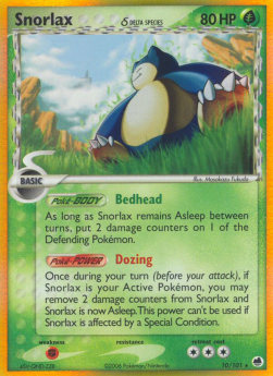 Relaxo δ Delta Species DF-10 Holo Rare Played Deutsch Reverse Holo