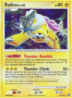 Raikou Lv.42 SW-16 Holo Rare Good Deutsch