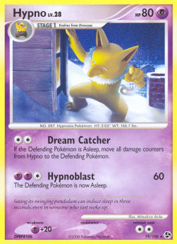 Hypno Lv.28 GE-19 Rare Played Deutsch Reverse Holo