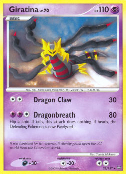 Giratina Lv.70 PL-28 Rare Light Played Deutsch