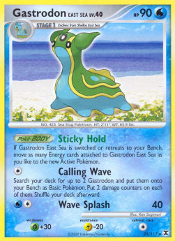 Gastrodon Östliches Meer Lv.40 RR-21 Rare Light Played Deutsch
