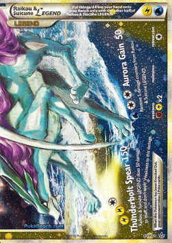 Raikou & Suicune LEGENDE UL-93 Ultra Rare Excellent Deutsch