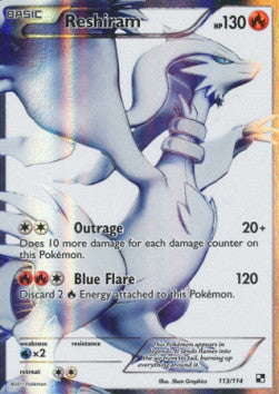 Reshiram BLW-113 Ultra Rare Light Played Deutsch