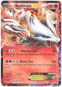 Reshiram EX NXD-22 Ultra Rare Light Played Englisch