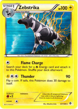 Zebritz BCR-57 Holo Rare Played Deutsch