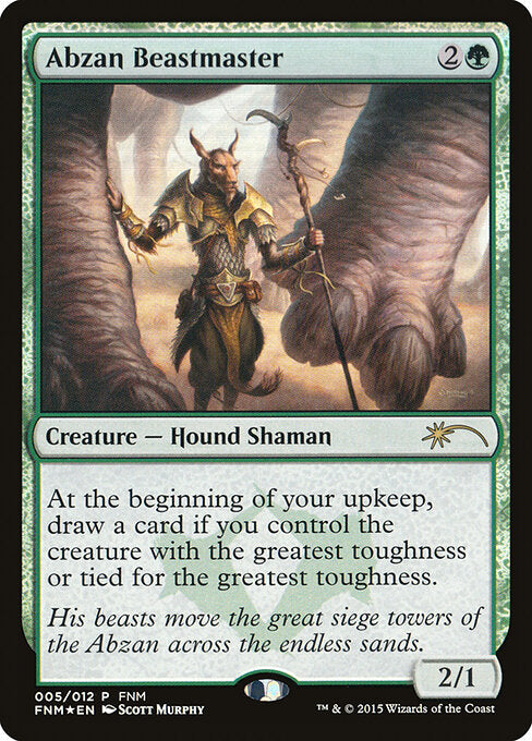 Abzan-Bändiger FNM- Rare Light Played Deutsch Foil