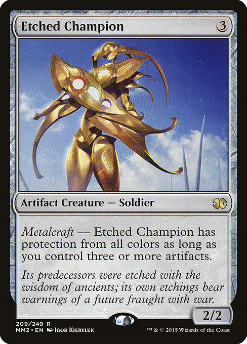 Etched Champion MM2-209 Rare Good Englisch