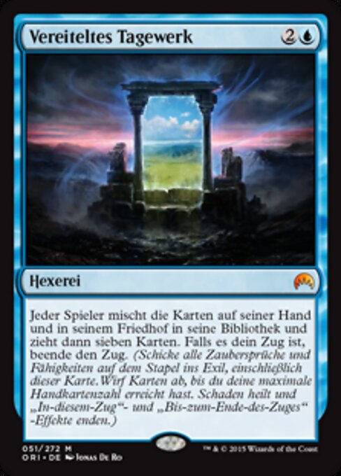 Vereiteltes Tagewerk ORI-51 Mythic Excellent Deutsch